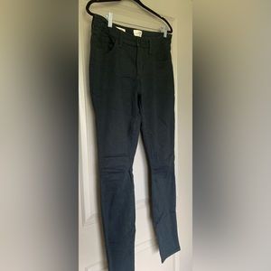 Black Mid-Rise Curvy Skinny Pants